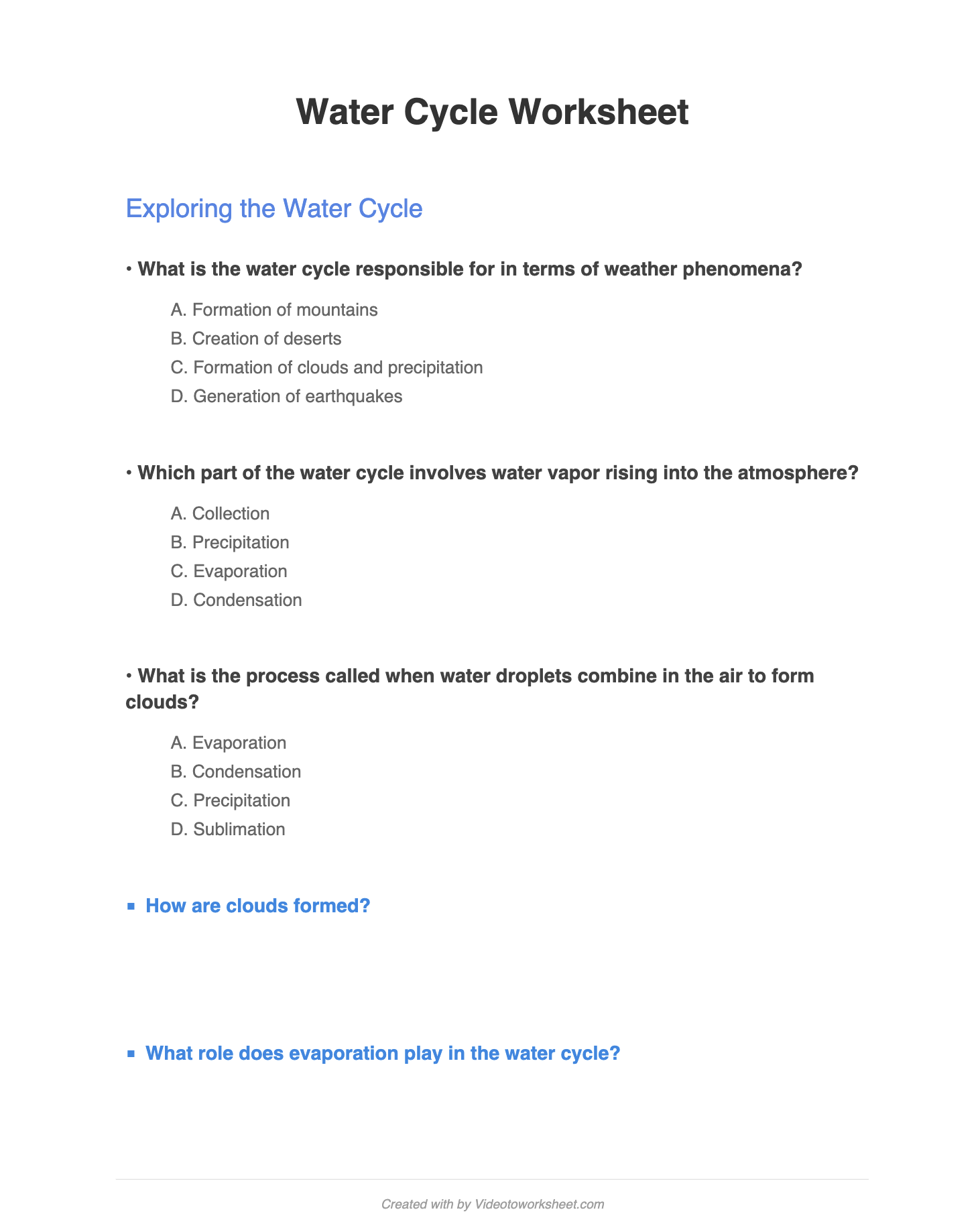 Worksheet preview